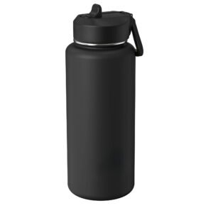 32 fl oz Black Insulated Stainless Steel Wide Mouth Water Bottle